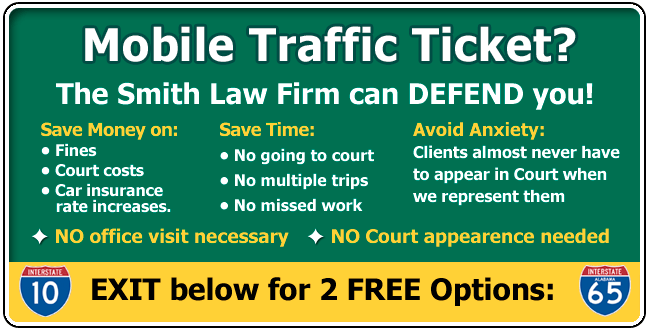 Mobile Speeding and Traffic Ticket Lawyer Reggie Smith